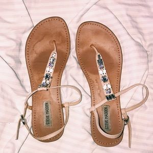 STEVE MADDEN CRYSTAL SANDALS
